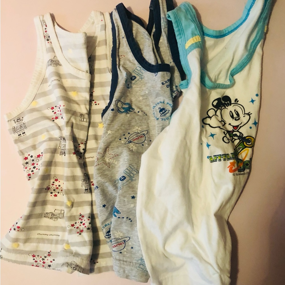Kids Cartoon Tank Tops - Multicolor